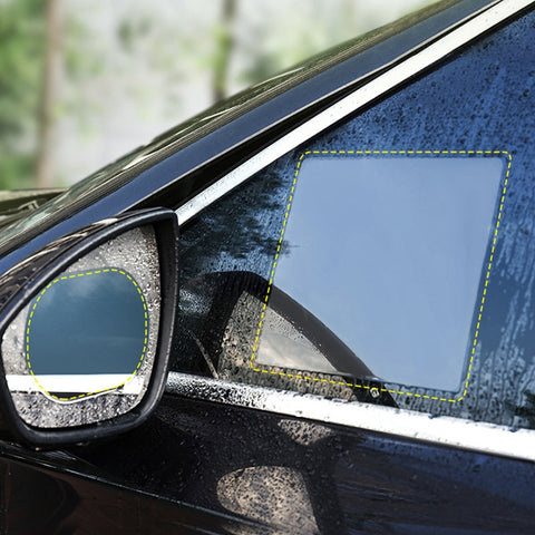 2PCS/Set Anti Fog Car Mirror Window Clear Film Anti-Light Car Rearview Mirror