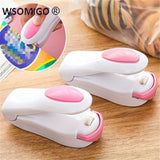 WSOMIGO Kitchen Accessories Household Mini Hand Pressure Heat Sealer Plastic Bag Sealer Kitchen Gadget Portable Mini Sealer-C